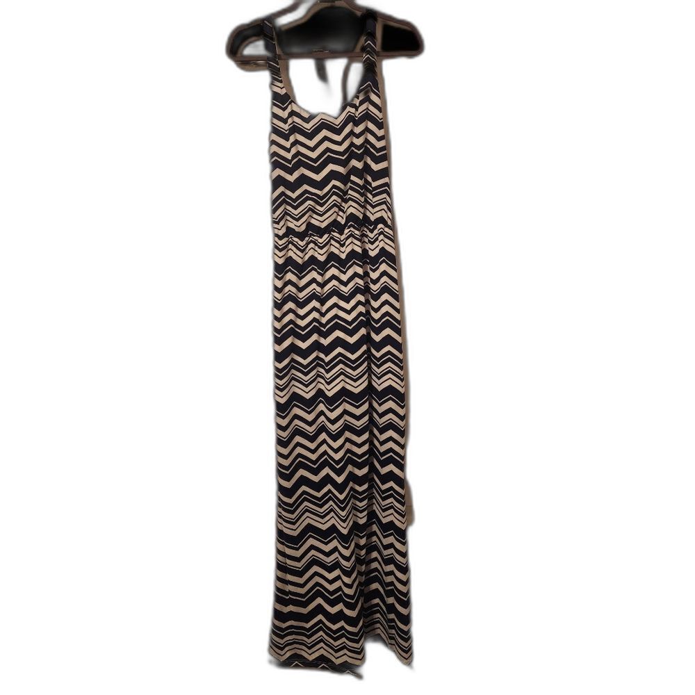 Chevron Pattern Maxi Dress